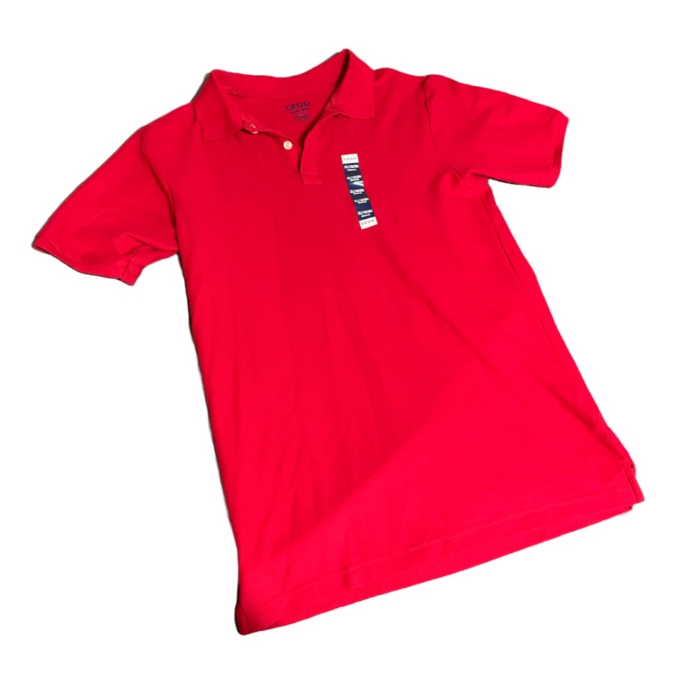 Izod Red Uniform Polo Shirt
